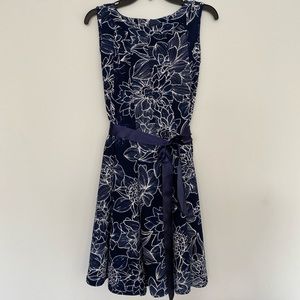 NWOT Haani Fit and Flare Sleeveless Floral Dress